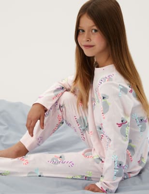 Pure Cotton Koala Print Pyjamas 6 16 Yrs