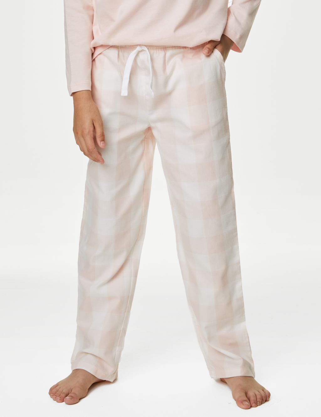 2pk Pure Cotton Check Pyjamas (6-16 Yrs) image 4