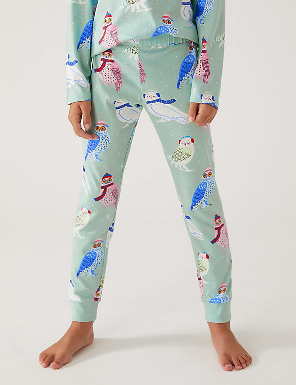 Pure Cotton Owl Pyjamas (6 - 16 Yrs) - CZ