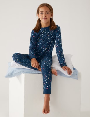 Pure Cotton Star Pyjamas 6 16 Yrs