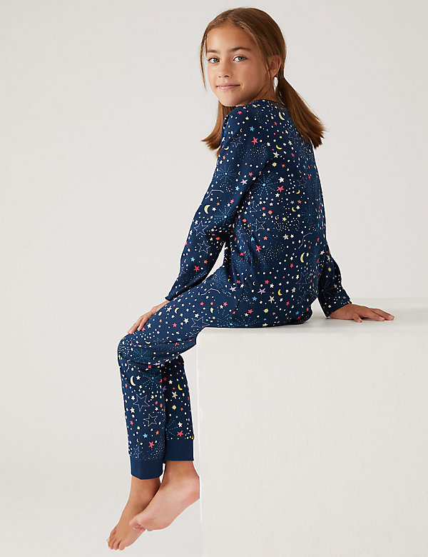 Pure Cotton Star Pyjamas (6-16 Yrs) - KR
