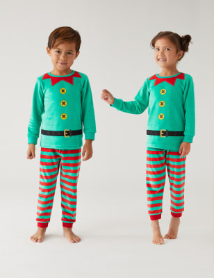 Matching best sale elf pyjamas