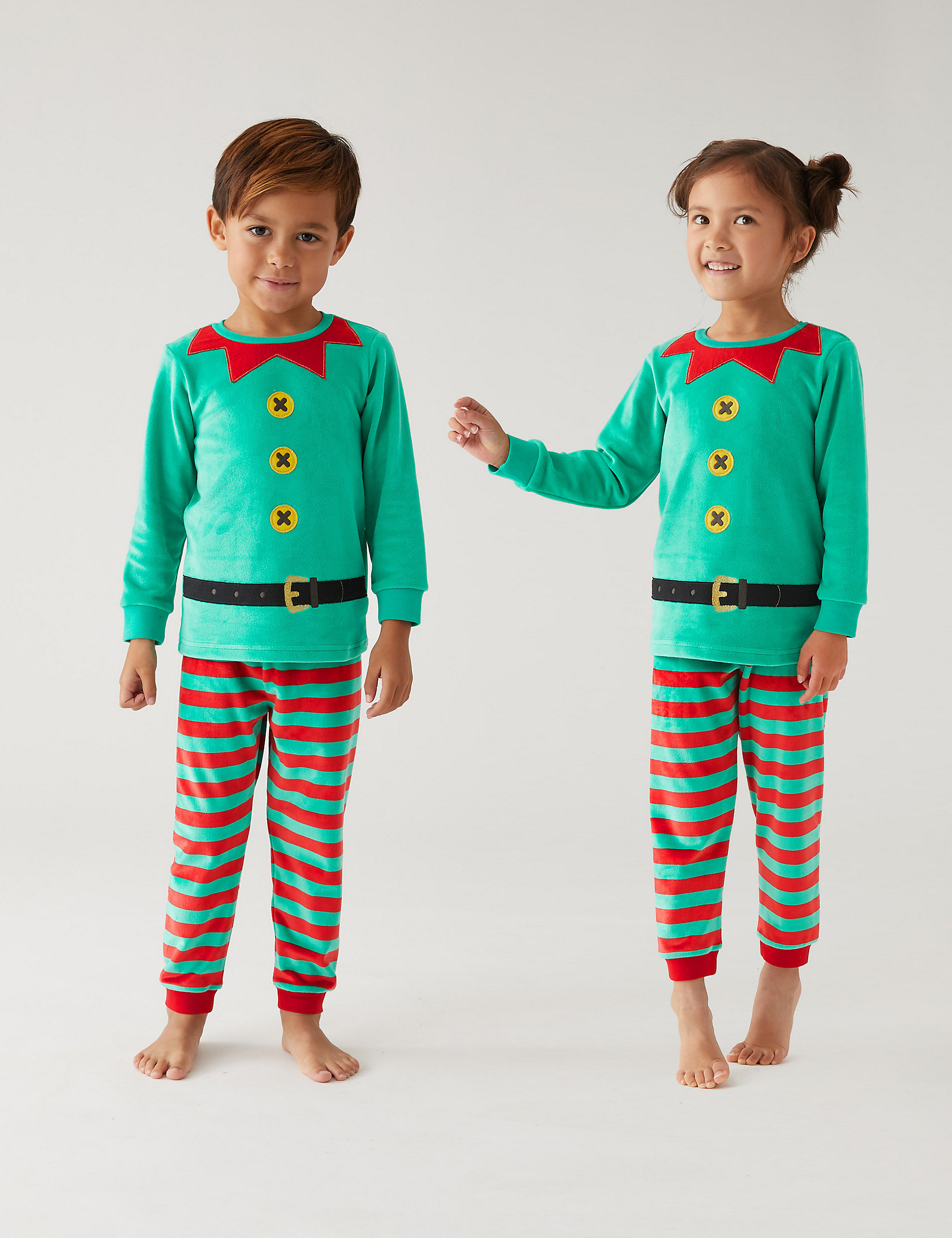 Pijama diseño de elfo navideño (1-7 años) | M&S ES