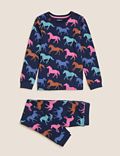Cotton Rich Horse Print Pyjamas (7-16 Yrs)