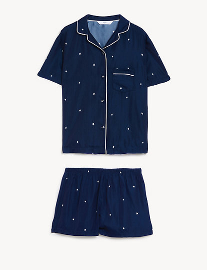 Star Print Short Pyjama Set