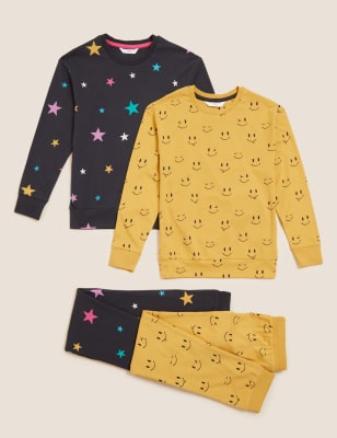 

M&S Collection Pack de 2 pijamas 100% algodón estampados (6 -16 años) - Multi, Multi