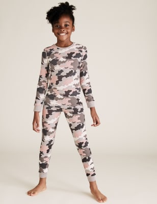 

Pijama de algodón con diseño de camuflaje (7-16 años) - Pink Mix, Pink Mix