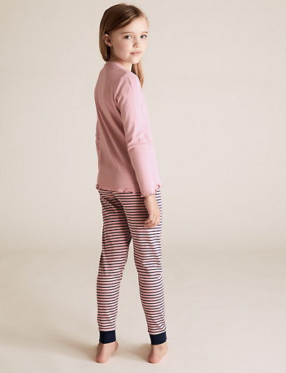 2 Pack Cotton Rich Patterned Pyjama Sets