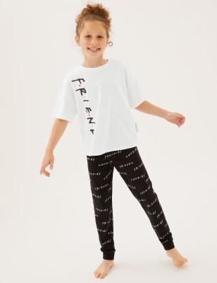 Friends Pure Cotton Pyjama Set 8 16 Yrs