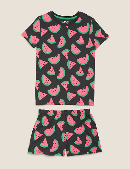 Cotton Watermelon Short Pyjamas (7-16 Yrs)
