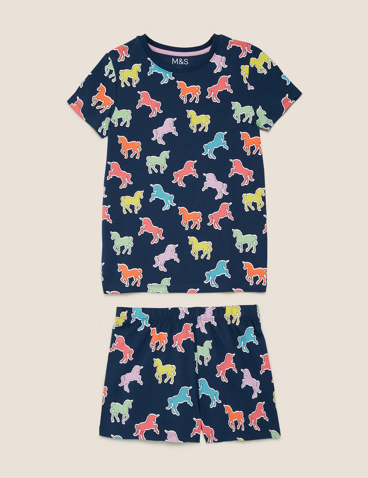 Cotton Unicorn Short Pyjama Set (7-16 Yrs)