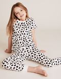 2pk Pure Cotton Leopard Pyjama Sets (6-16 Yrs)