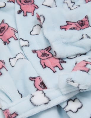 

M&S Collection Morgenmantel mit Percy Pig™-Motiv (2-16 Jahre) - Blue Mix, Blue Mix
