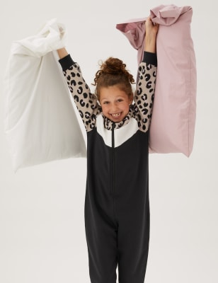 

M&S Collection Einteiler mit hohem Baumwollanteil und Leopardenmuster (6-16 J.) - Multi, Multi
