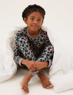 

M&S Collection Pijama de algodón de leopardo (7-16 años) - Multi, Multi