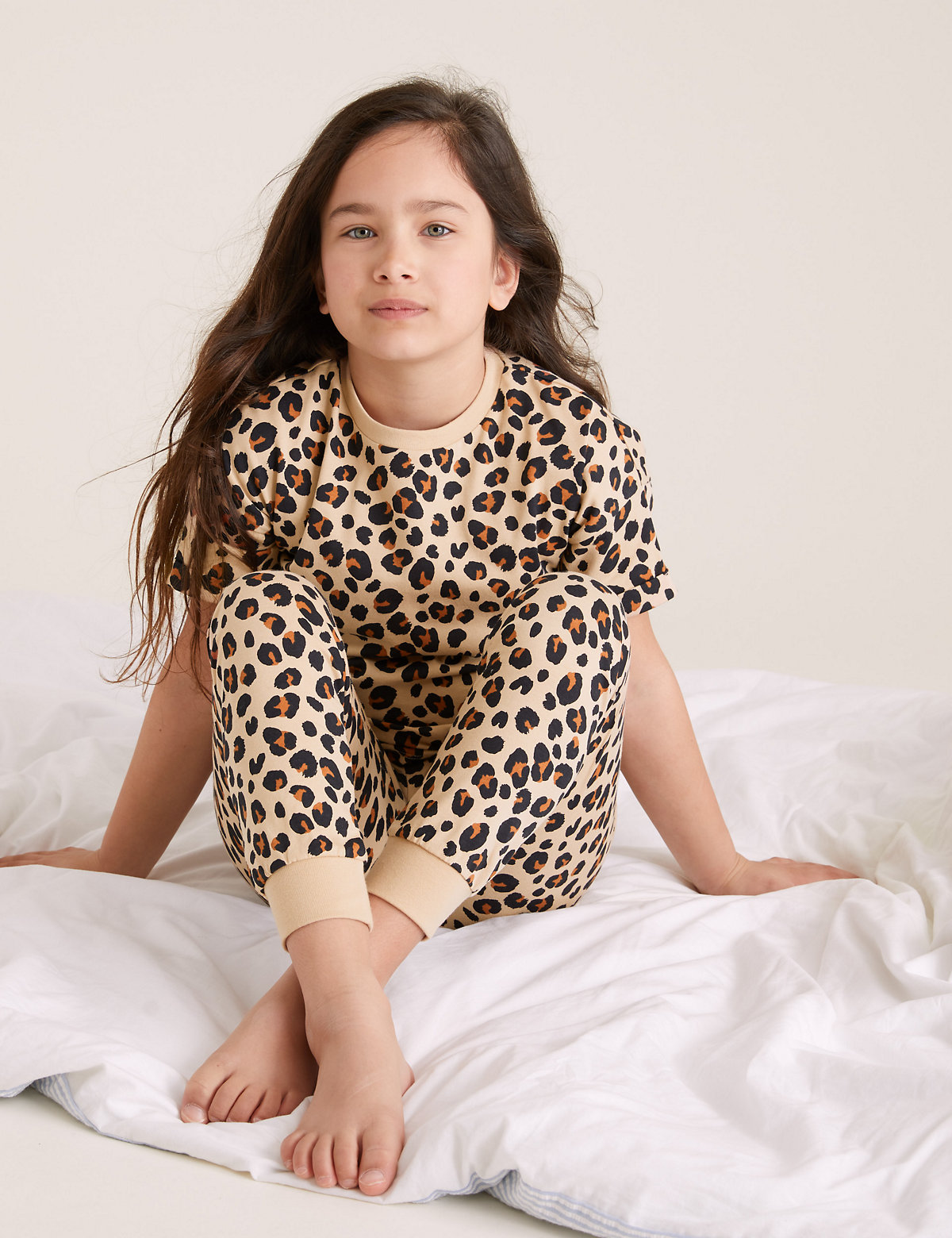 Pure Cotton Leopard Print Pyjamas