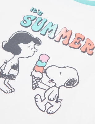 

M&S Collection Pijama corto de Snoopy™ (6-16 años) - Aqua Mix, Aqua Mix