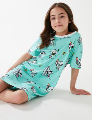 

Girls M&S Collection Snoopy™ Nightdress (6-16 Yrs) - Aqua Mix, Aqua Mix