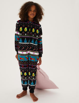 

M&S Collection Pijama polar de una pieza Fair Isle (6-16 años) - Multi, Multi