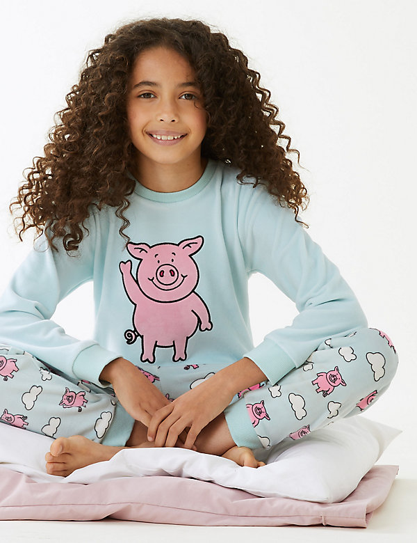 Percy Pig™ Velour Pyjamas (2-16 Yrs)