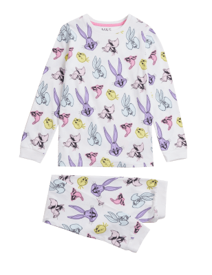 

M&S Collection Schlafanzug mit Looney Tunes™-Motiv (6-16 J.) - White Mix, White Mix