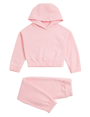 

M&S Collection Lounge-Schlafanzugset aus Fleece (6-16 J.) - Pink, Pink