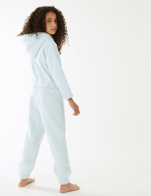 

Girls M&S Collection Fleece Lounge Pyjama Set - Blue, Blue