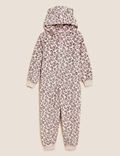 Pijama de una pieza con capucha de leopardo (6-16&nbsp;años)