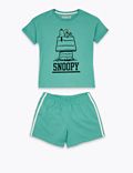 Cotton Snoopy™ Print Short Pyjamas (6-16 Yrs)