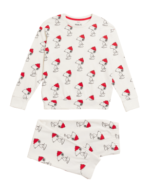

M&S Collection Pijama informal de Snoopy™ (6-16 años) - Cream Mix, Cream Mix