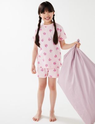 

Girls M&S Collection Pure Cotton Percy Pig™ Short Pyjamas (2-16 Yrs) - Pink, Pink