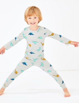 Bavlněn&eacute; pyžamo DreamSkin&reg; se strečem a&nbsp;dinosaurem (1&ndash;7&nbsp;let)