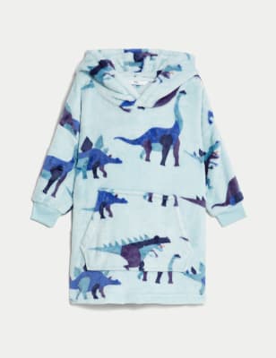 

Boys M&S Collection Dinosaur Oversized Hoodie (3-8 Yrs) - Blue Mix, Blue Mix