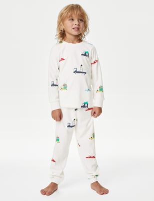 

Unisex,Boys,Girls M&S Collection Fleece Transport Pyjamas (1-8 Yrs) - Ivory Mix, Ivory Mix