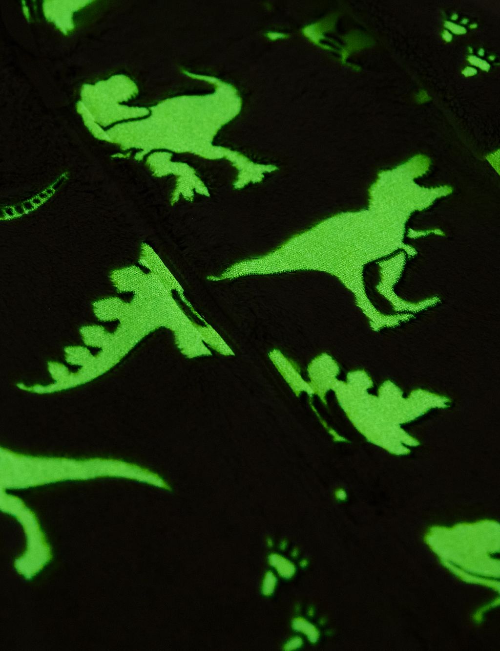 Fleece Glow In The Dark Dinosaur Onesie (1-7 Yrs) image 3