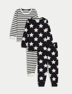 

Boys M&S Collection 2pk Pure Cotton Stars & Stripes Pyjama Sets (1-8 Yrs) - Multi, Multi