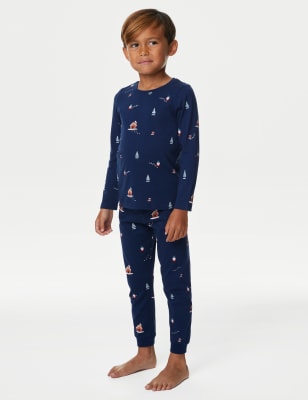 Pure Cotton North Pole Christmas Pyjamas (1-8 Yrs)