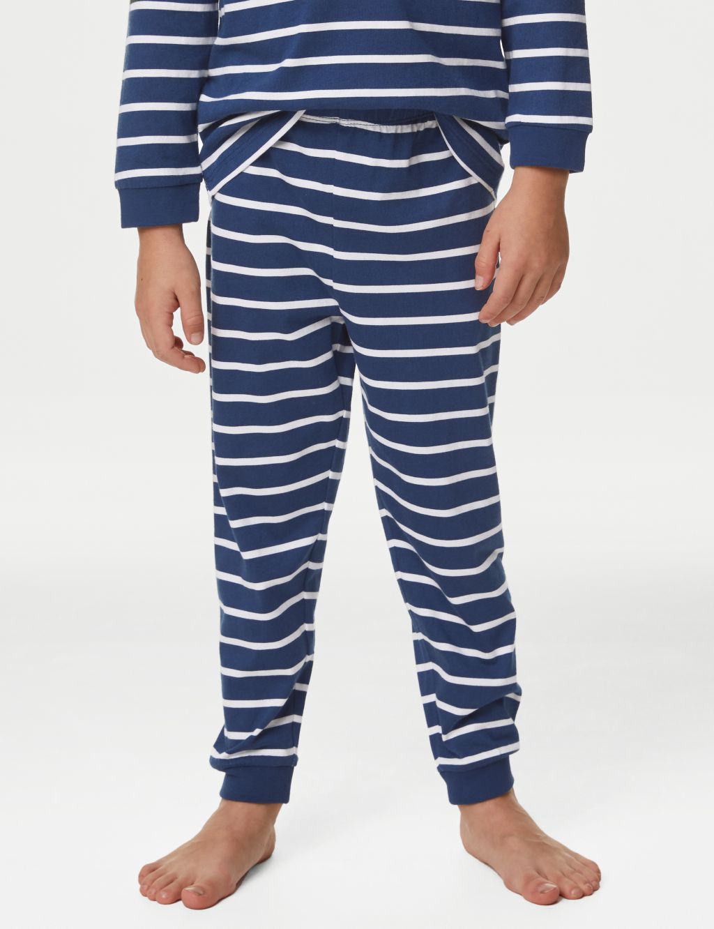 Pure Cotton Striped Pyjamas (1-8 Yrs) image 4