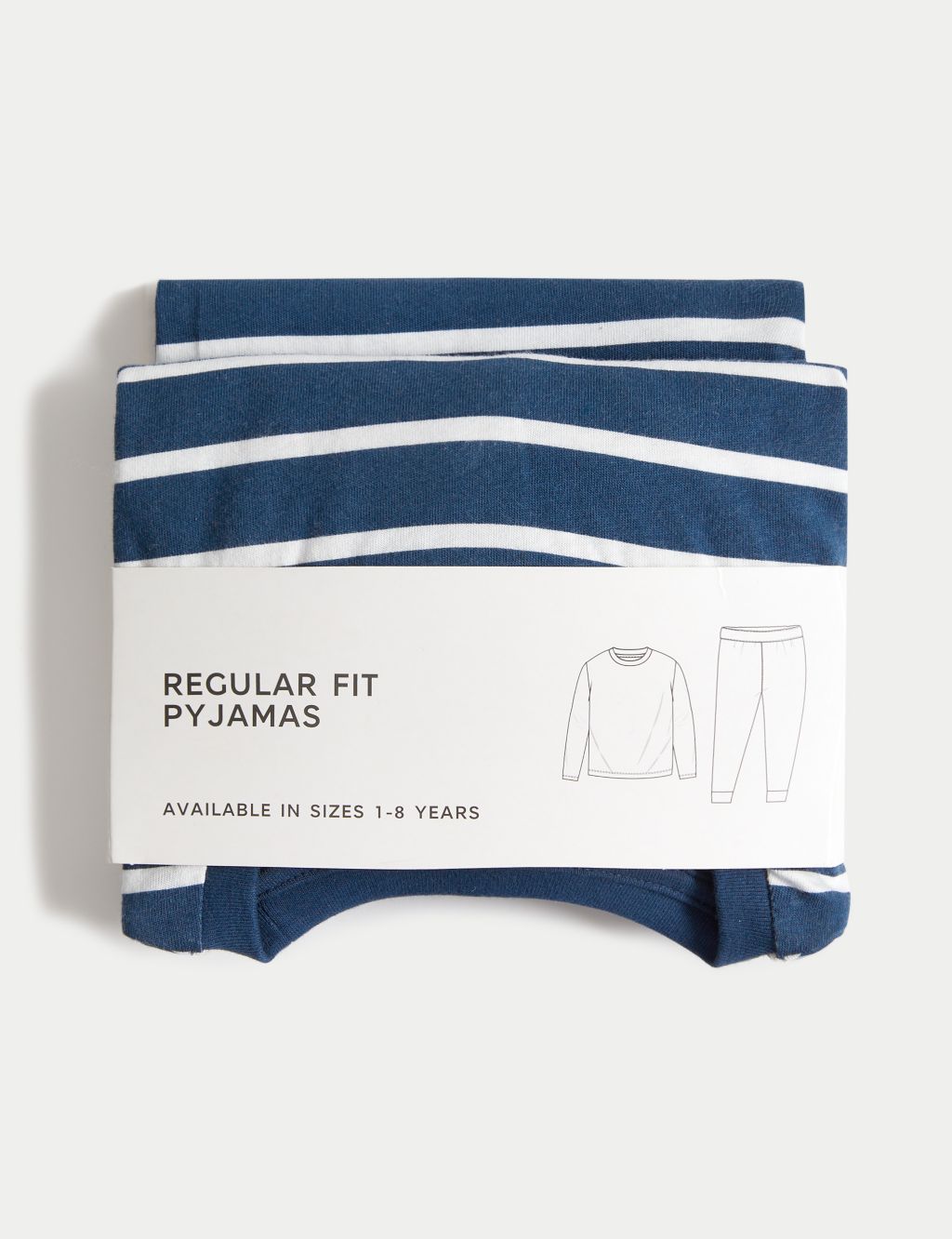 Pure Cotton Striped Pyjamas (1-8 Yrs) image 5