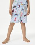 Zuiver katoenen pyjama met Londens motief (1-14 jaar)