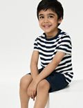 Zuiver katoenen pyjama met streepmotief (1-8 jaar)