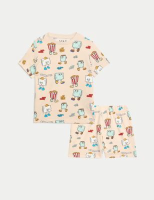 M&S Boy's Pure Cotton Printed Pyjamas (1-8 Yrs) - 1-1+Y - Calico, Calico