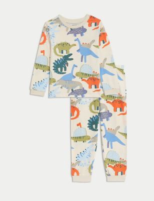 

Girls M&S Collection Pure Cotton Dinosaur Pyjamas (1-8 Yrs) - Calico, Calico