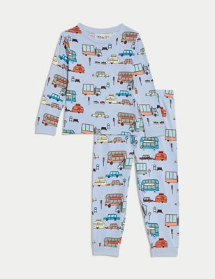 

Boys M&S Collection Pure Cotton Transport Pyjamas (1-8 Yrs) - Chambray, Chambray
