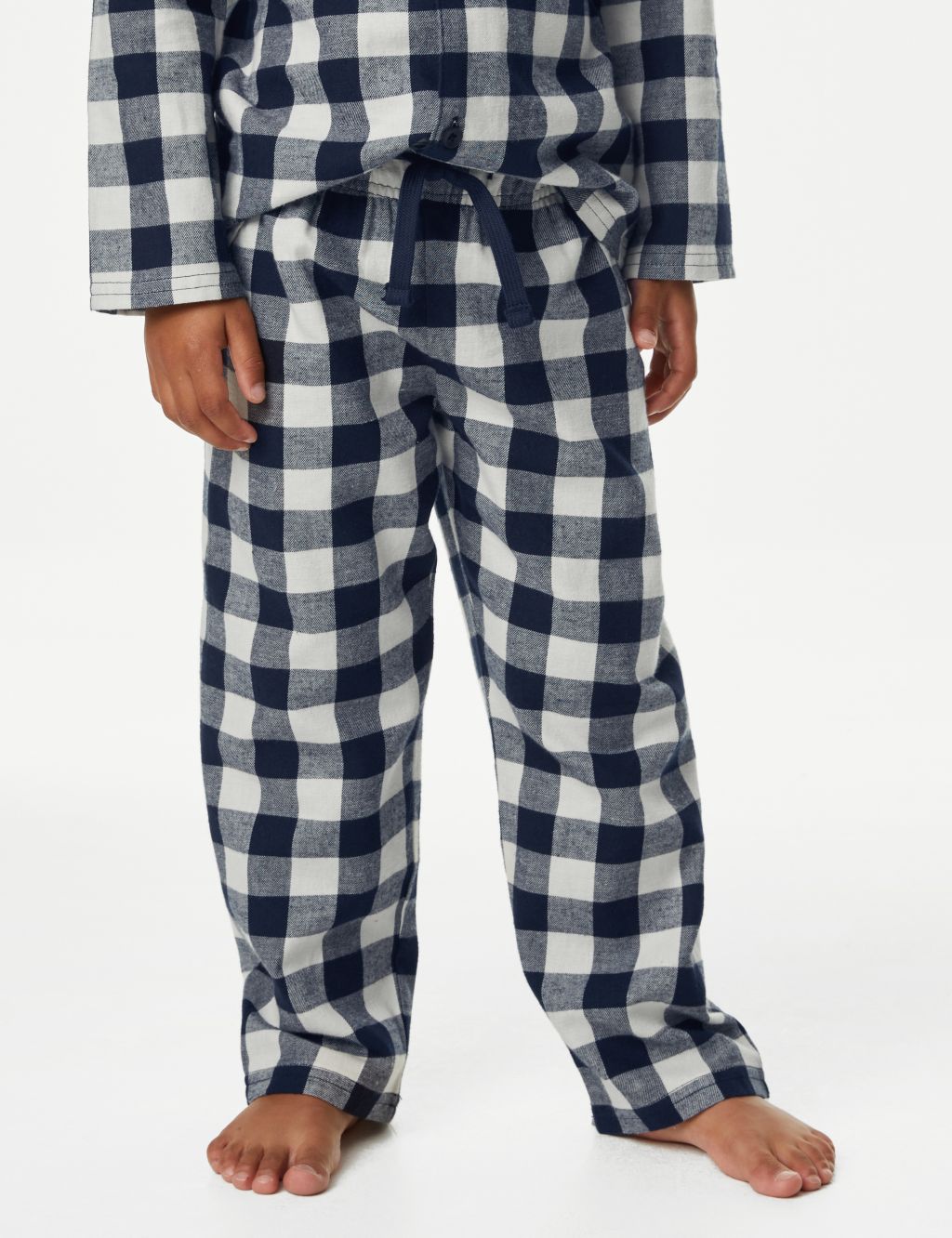 Pure Cotton Checked Pyjamas (1-8 Yrs) image 4