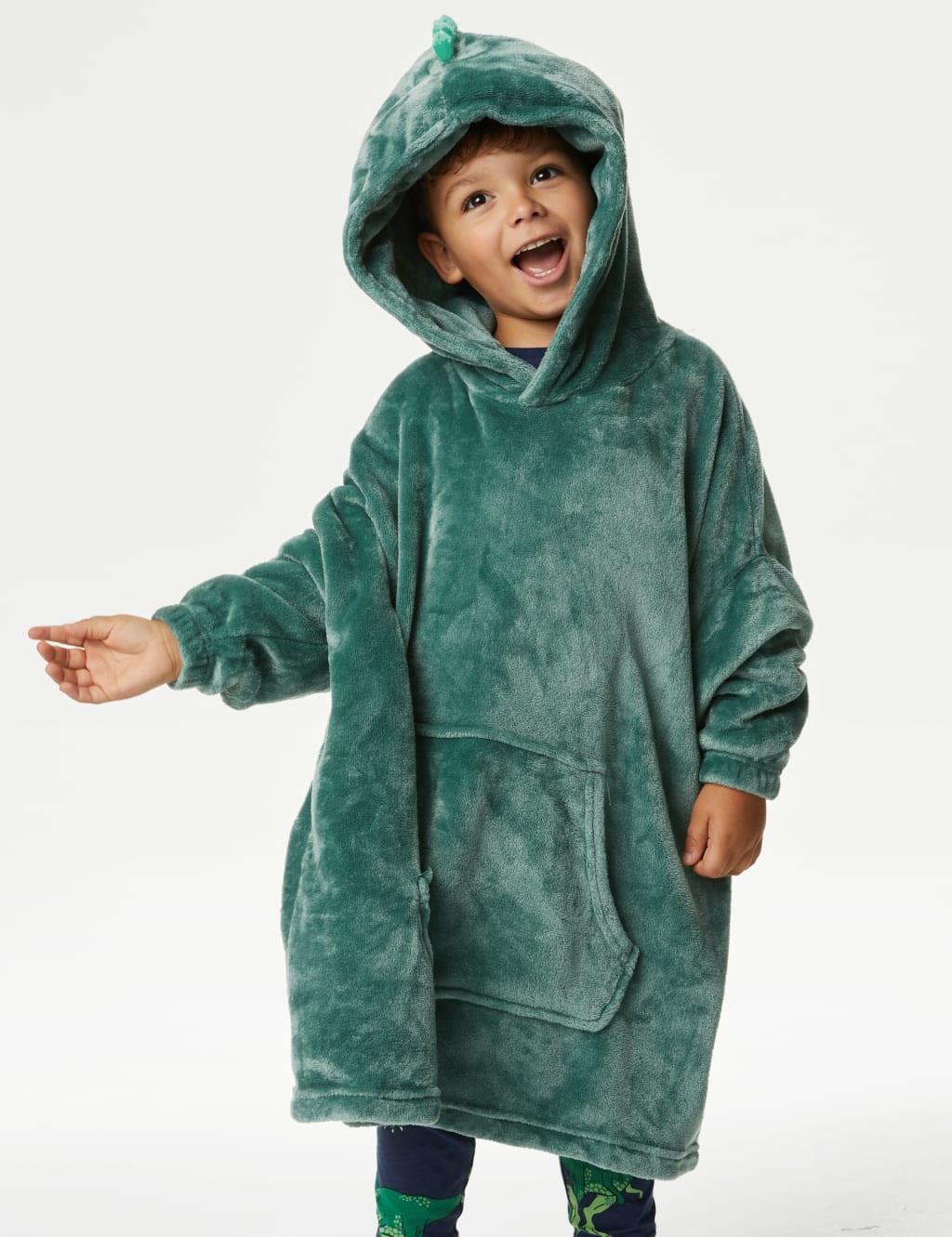 Novelty Dino Foldable Hoodie (3-16 Yrs) image 1