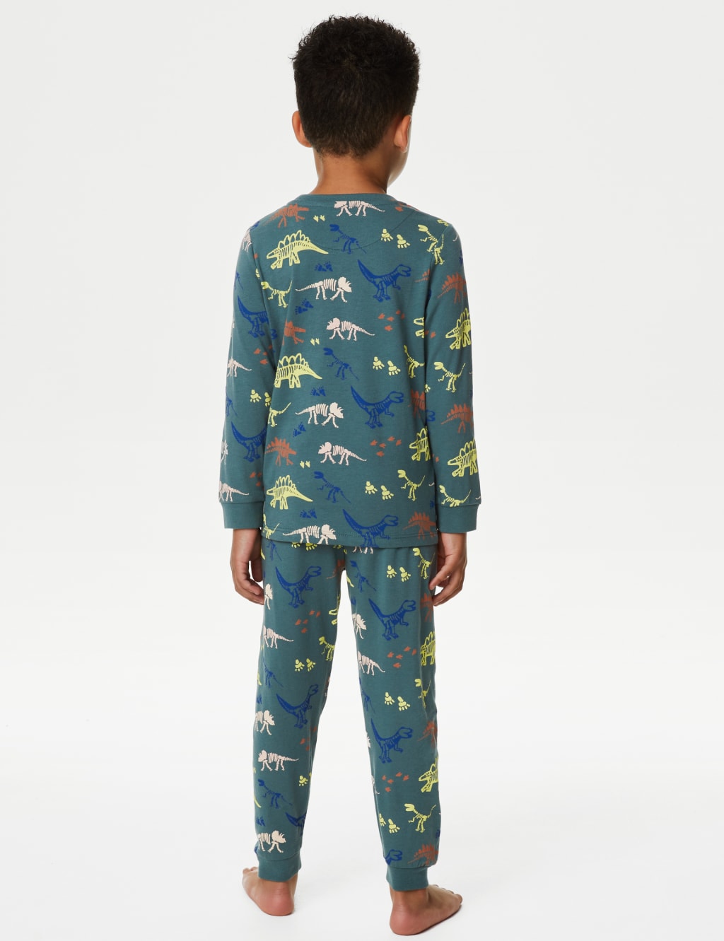 3pk Pure Cotton Dinosaur Pyjama Sets (1-8 Yrs) image 3