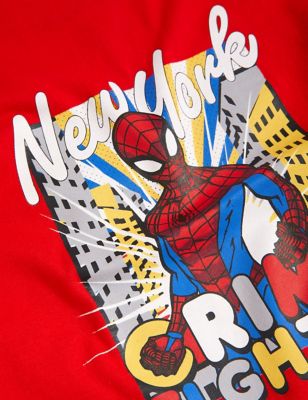

Boys M&S Collection Spider-Man™ New York Short Pyjama Set (2-8 Yrs) - Red Mix, Red Mix