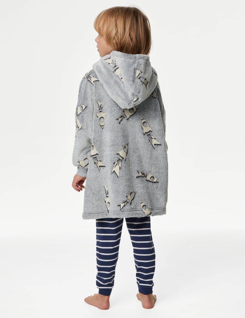 Fleece Glow In The Dark Oversized Hoodie (3-8 Yrs) image 5