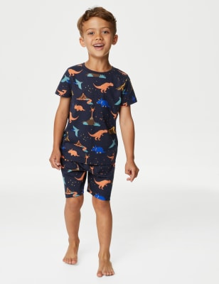 

M&S Collection Pijama con diseño de dinosaurio que brilla en la oscuridad (12 meses-8 años) - Black Mix, Black Mix